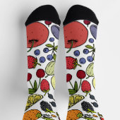 Chaussette Motif mignon de fruits et fraise l Blanc (Haut)