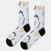 Chaussette Motif mignonne Graph pour son blanc (Gauche)