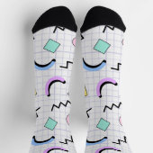 Chaussette Motif mignonne Graph pour son blanc (Haut)