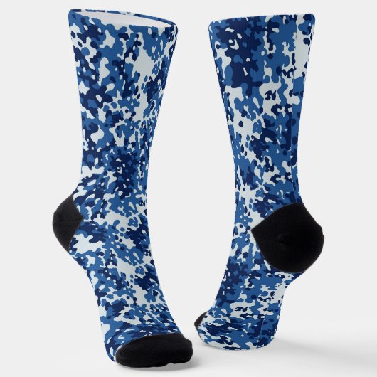 Chaussette Motif militaire de Camo bleu numérique (Angulaire)