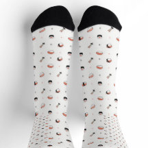 Motif minimaliste de sushi kawaii, nourriture japo