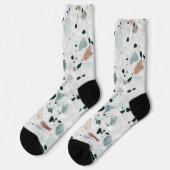 Chaussette Motif moderne Abstrait Terrazzo (Gauche)