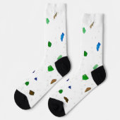 Chaussette Motif moderne Crystal Terrazzo (Gauche)