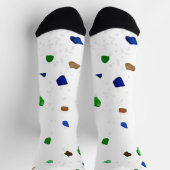 Chaussette Motif moderne Crystal Terrazzo (Haut)