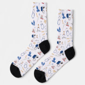 Chaussette Motif Moderne d'Infirmière Médecin (Gauche)