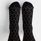 Chaussette Motif motoneige d'hiver mignon noir (Haut)