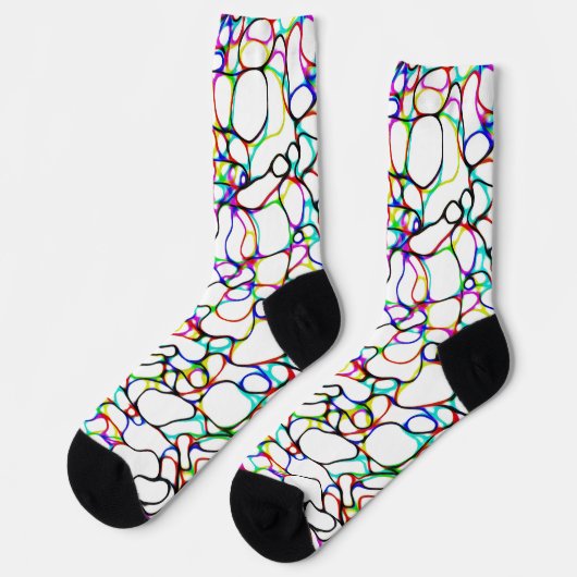 Chaussette Motif multicolore (Gauche)