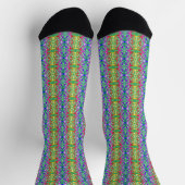 Chaussette Motif multicolore coloré (Haut)