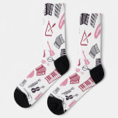 Chaussette Motif musical (Gauche)