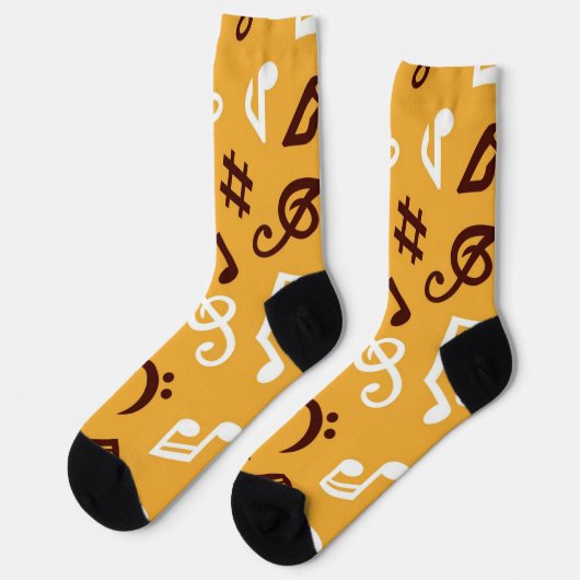 Chaussette Motif musical (Gauche)