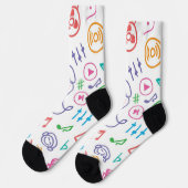Chaussette Motif musical (Gauche)