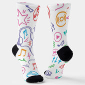 Chaussette Motif musical (Angulaire)