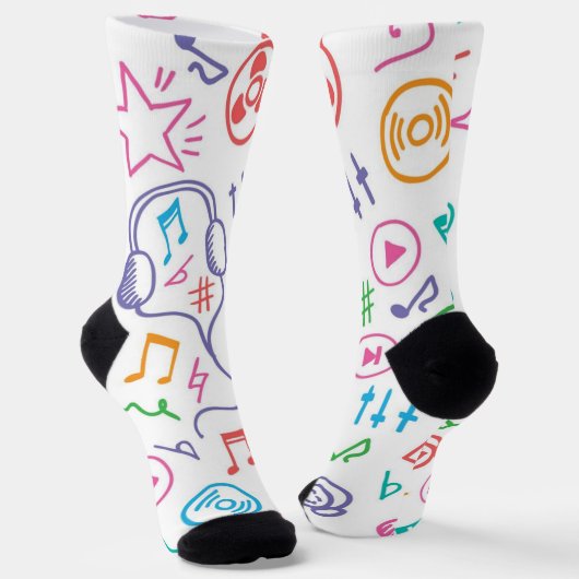Chaussette Motif musical (Angulaire)