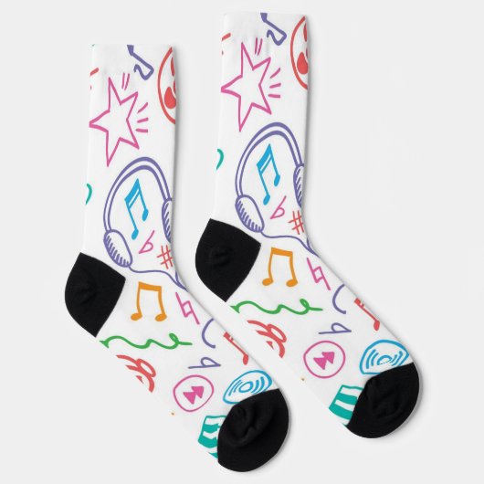 Chaussette Motif musical (Droite)