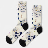 Chaussette Motif musical (Gauche)
