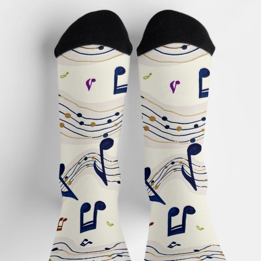 Chaussette Motif musical (Haut)