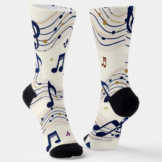 Chaussette Motif musical (Angulaire)