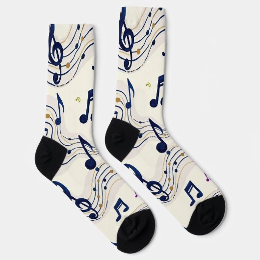 Chaussette Motif musical (Droite)