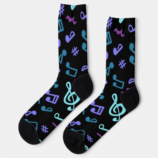 Chaussette Motif musical (Gauche)