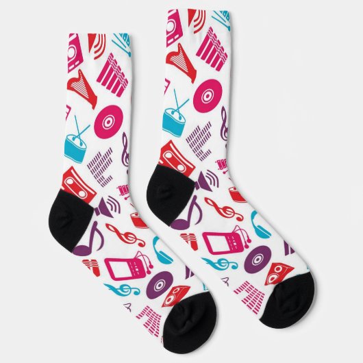 Chaussette Motif musical (Droite)