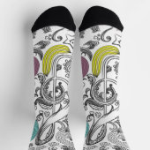 Chaussette Motif musical (Haut)