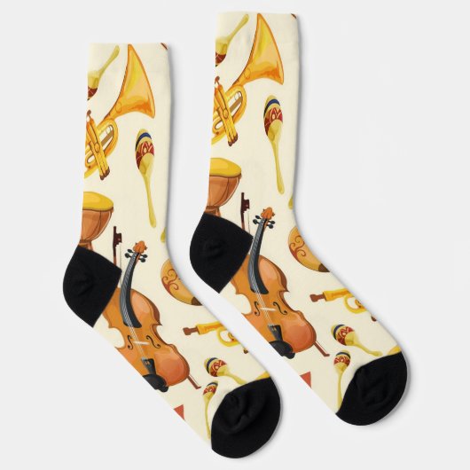 Chaussette Motif musical (Droite)