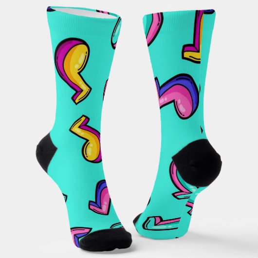Chaussette Motif musical (Angulaire)
