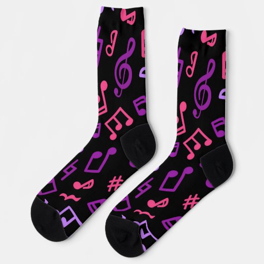 Chaussette Motif musical (Gauche)