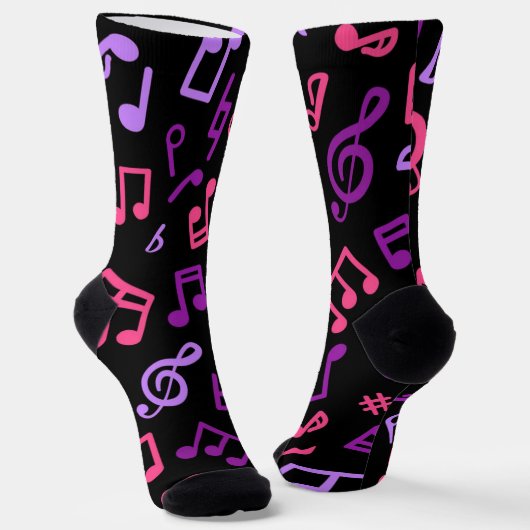 Chaussette Motif musical (Angulaire)