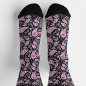 Chaussette Motif noir et blanc rose (Haut)