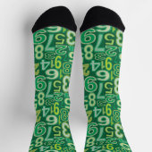 Chaussette Motif numérique vert (Haut)