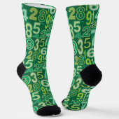 Chaussette Motif numérique vert (Angulaire)