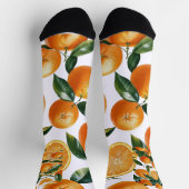 Chaussette Motif orange (Haut)