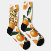 Chaussette Motif orange (Droite)