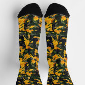 Chaussette Motif Orange Chat (Haut)