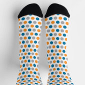 Chaussette Motif orange et bleu (Haut)