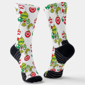 Chaussette Motif ornemental Grinch (Angulaire)