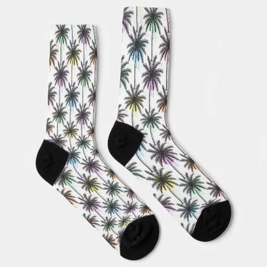 Chaussette Motif Paint Drop Palm Tree (Droite)