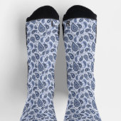 Chaussette Motif Paisley Bleu (Haut)