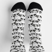 Chaussette Motif Panda noir et blanc (Haut)