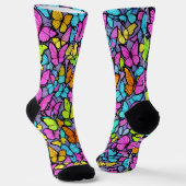 Chaussette Motif Papillon Coloré (Angulaire)