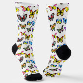 Chaussette Motif Papillon Coloré (Angulaire)