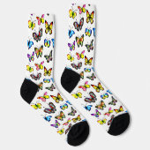 Chaussette Motif Papillon Coloré (Droite)