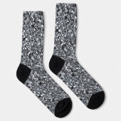 Chaussette Motif parties scintillant argent (Droite)