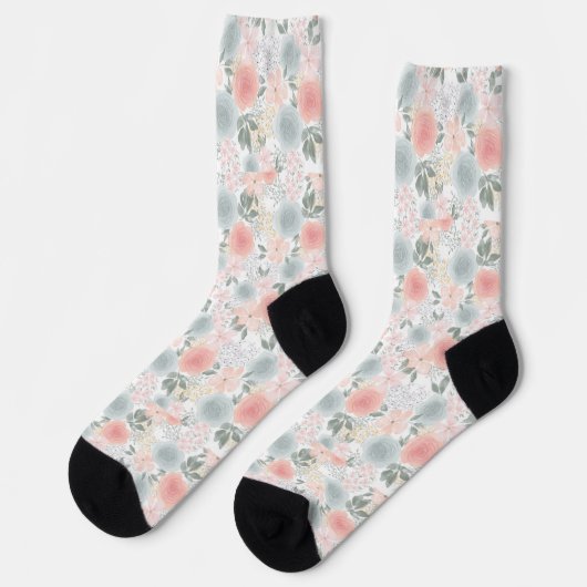 Chaussette Motif Pastel (Gauche)