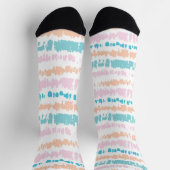 Chaussette Motif Pastel Batik (Haut)