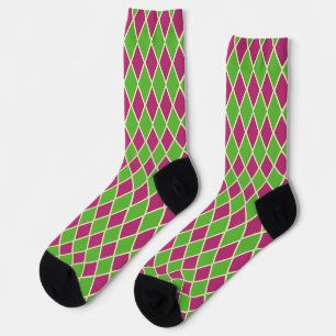 Chaussette Motif Pastel Prépa Golf Argyle