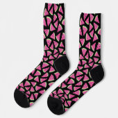 Chaussette Motif Pastèque Rose (Gauche)