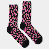 Chaussette Motif Pastèque Rose (Droite)