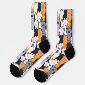 Chaussette Motif Pattes de Chat (Gauche)